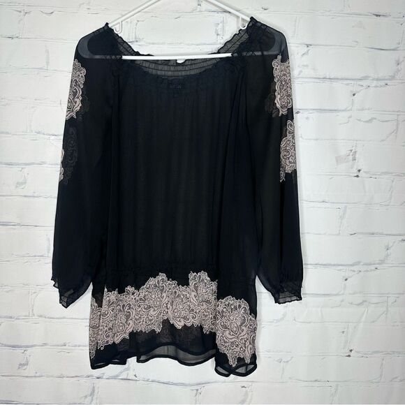 Apt. 9 Tops - Apt 9‎ black sheer large top